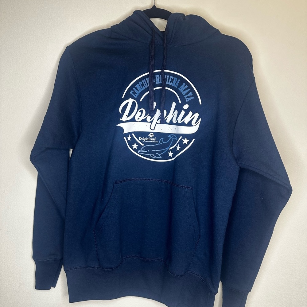 NWT Caribbean Side Mens Blue Hoodie Size S